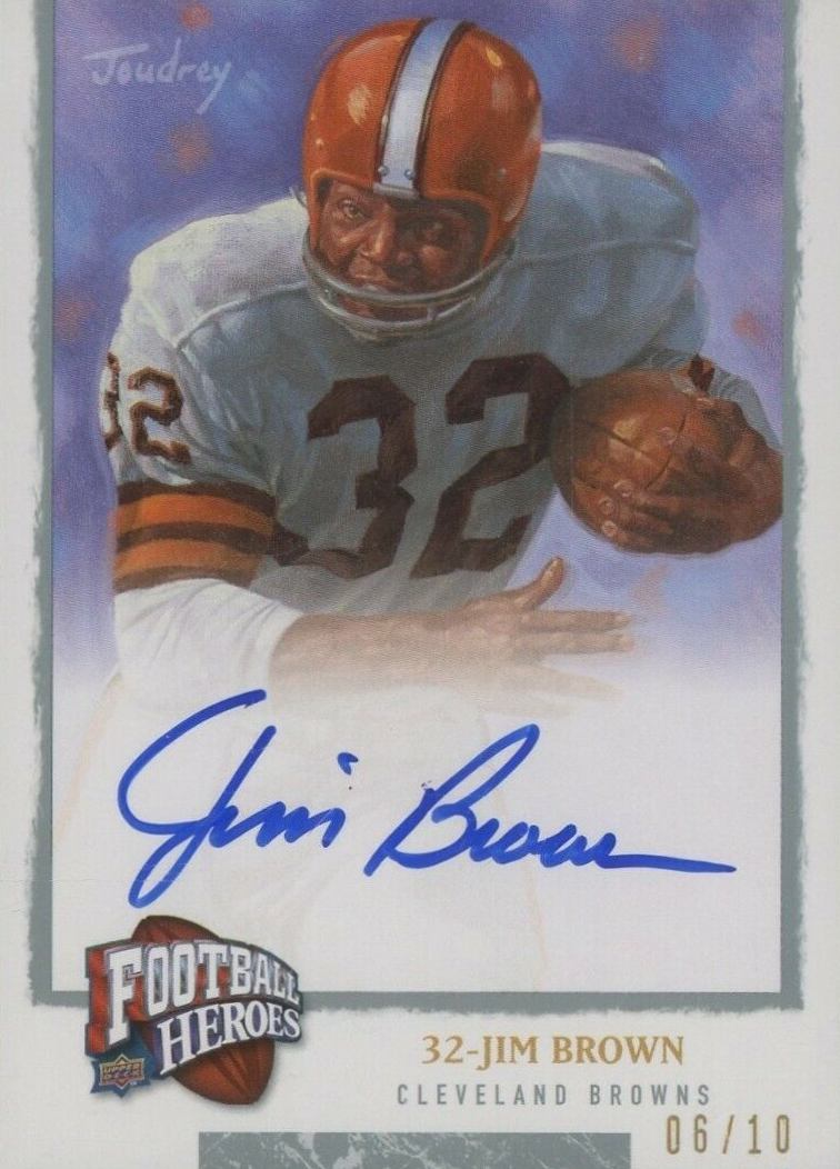 2008 Upper Deck Heroes Jim Brown #225 Football Card
