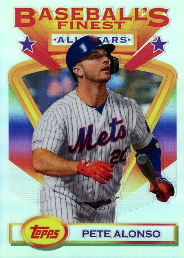 2020 Finest Flashbacks Pete Alonso #97 Baseball Card