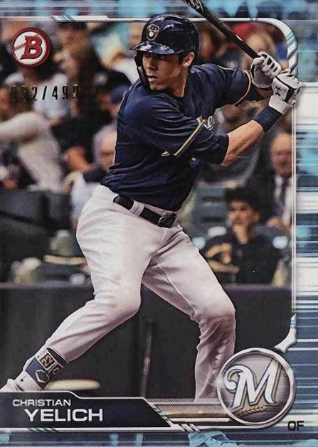 2019 Bowman Christian Yelich #14 Baseball Card