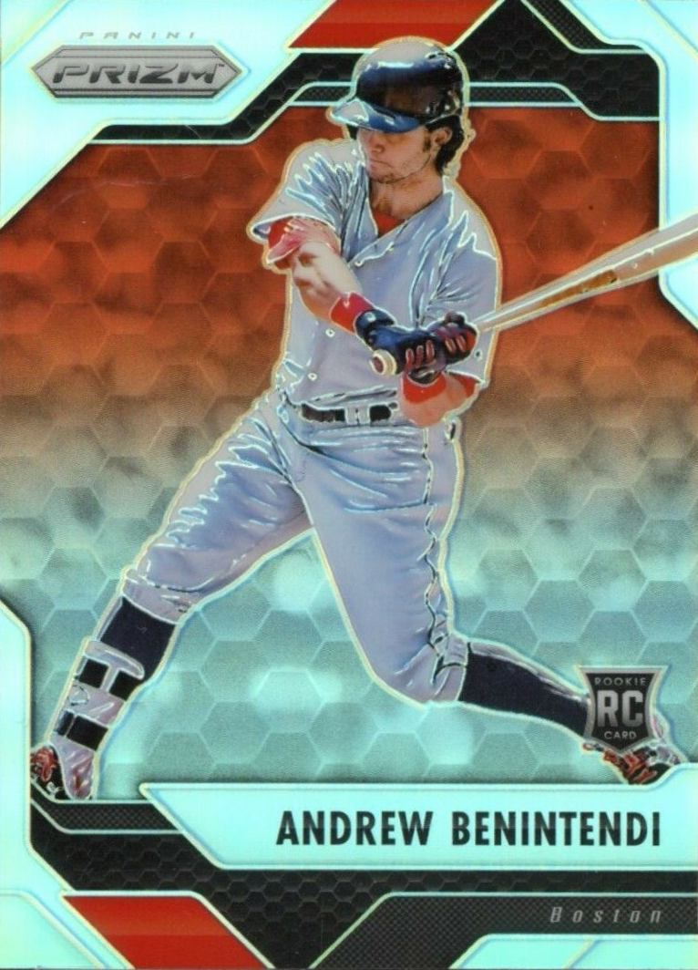 2017 Panini Chronicles Panini Prizm Andrew Benintendi #4 Baseball Card