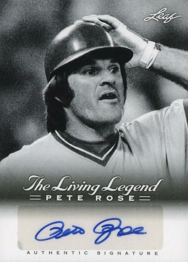2012 Leaf the Living Legend Autograph Pete Rose #AU-24 Baseball Card
