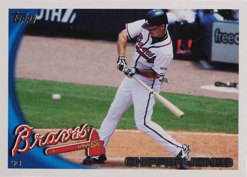 2010 Topps Chipper Jones #652 Baseball Card