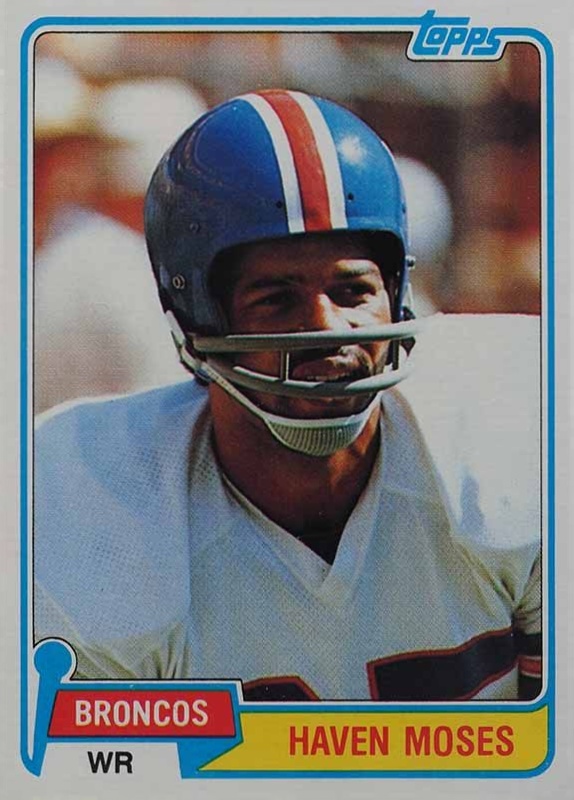 1981 Topps Haven Moses #187 Football Card