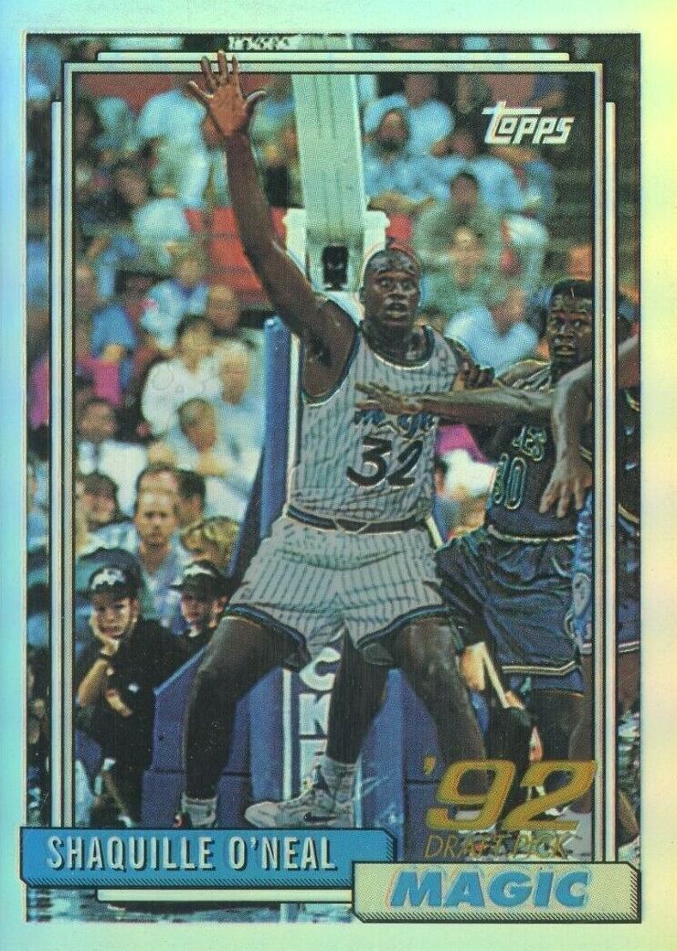 1996 Topps Finest Reprint Shaquille O'Neal #32 Basketball Card
