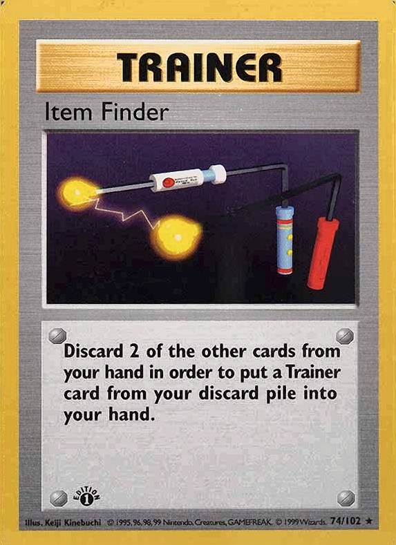 1999 Pokemon Game Item Finder #74 TCG Card