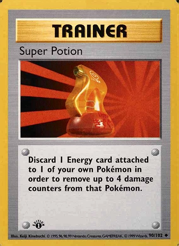 1999 Pokemon Game Super Potion #90 TCG Card