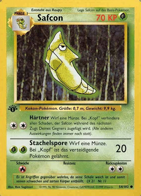 1999 Pokemon German  Safcon #54 TCG Card