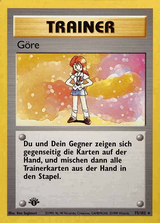 1999 Pokemon German  Gore #75 TCG Card