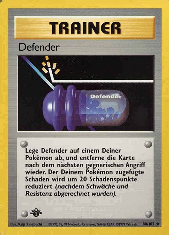 1999 Pokemon German  Defender #80 TCG Card