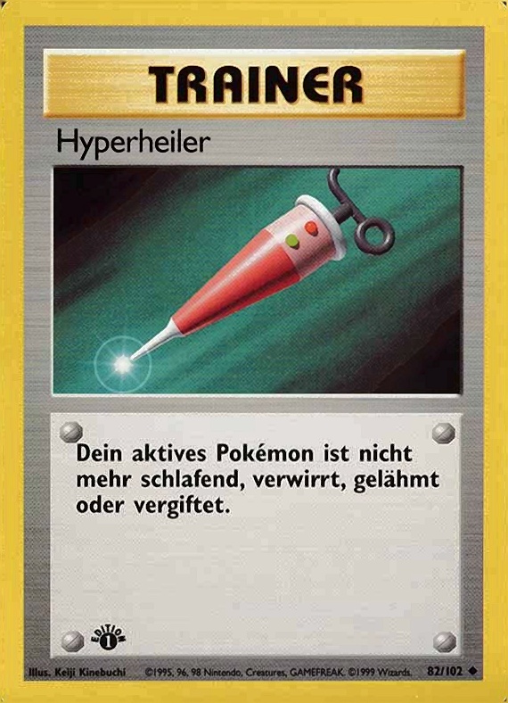 1999 Pokemon German  Hyperheiler #82 TCG Card