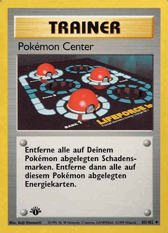 1999 Pokemon German  Pokemon Center #85 TCG Card