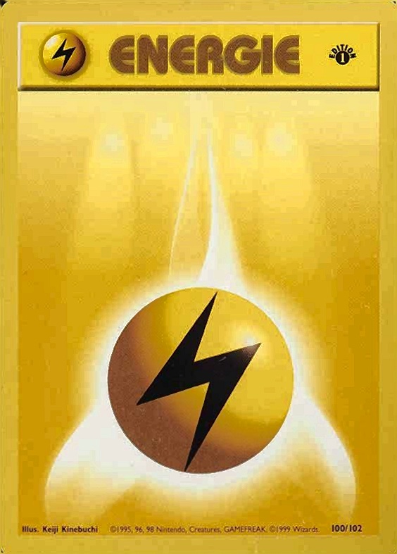 1999 Pokemon German  Elektro-Energie #100 TCG Card