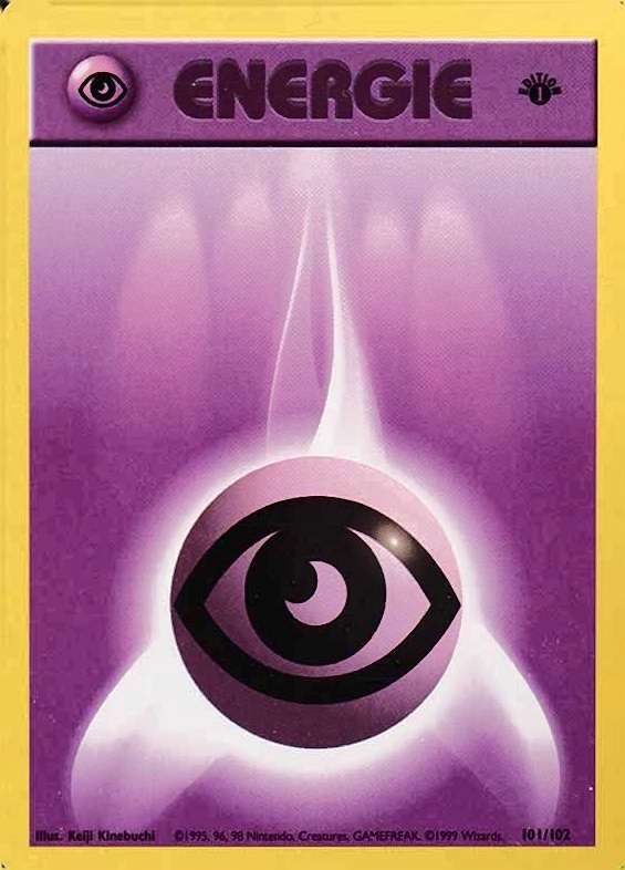 1999 Pokemon German  Psycho-Energie #101 TCG Card
