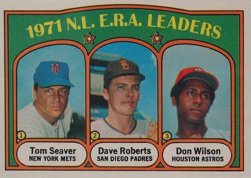 1972 O-Pee-Chee N.L. E.R.A. Leaders #91 Baseball Card