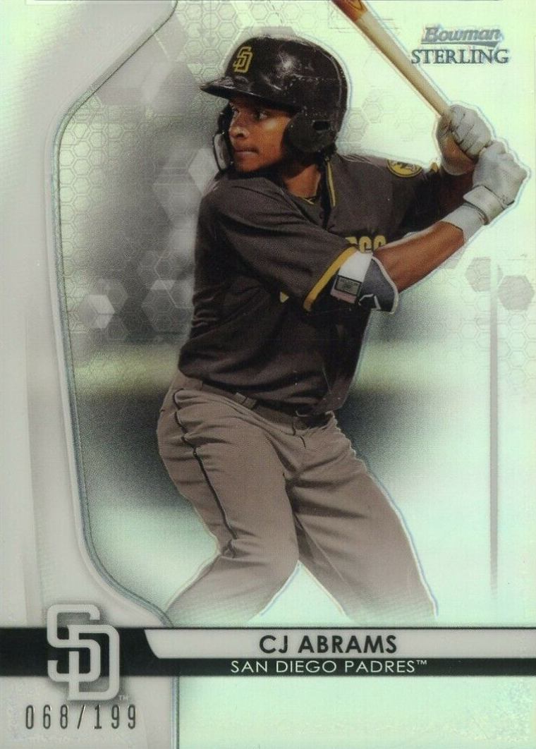 2020 Bowman Sterling CJ Abrams #BPR26 Baseball Card