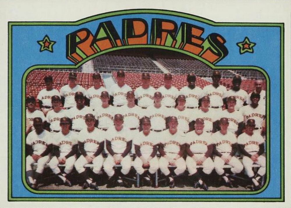1972 Topps Padres Team #262 Baseball Card