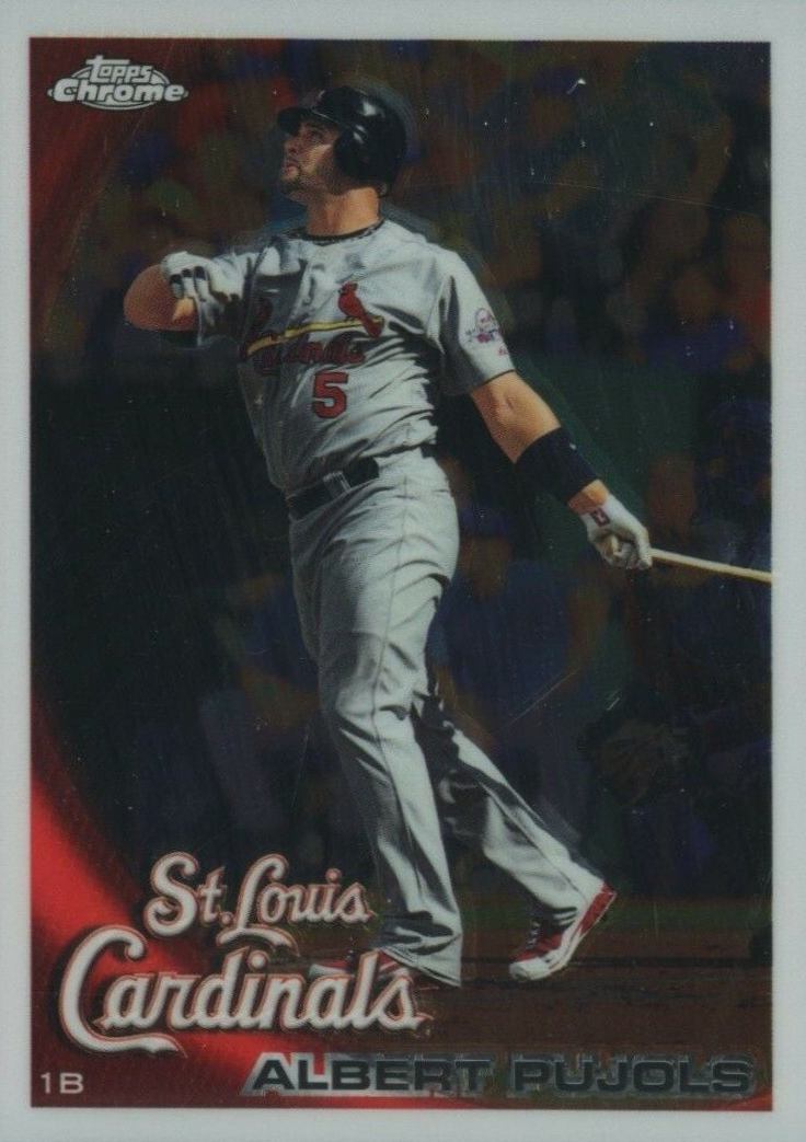 2010 Topps Chrome Albert Pujols #32 Baseball Card