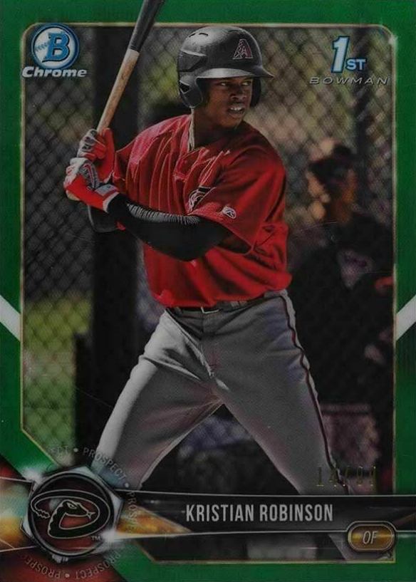 2018 Bowman Chrome Prospects Kristian Robinson #BCP186 Baseball Card