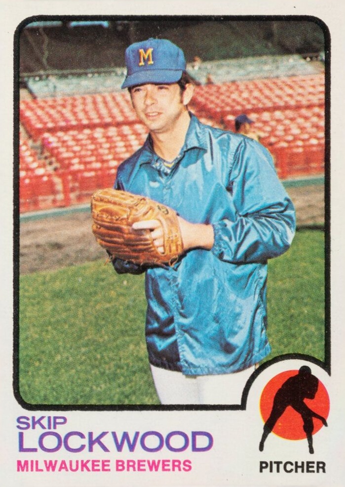 1973 Topps Skip Lockwood #308 Baseball Card