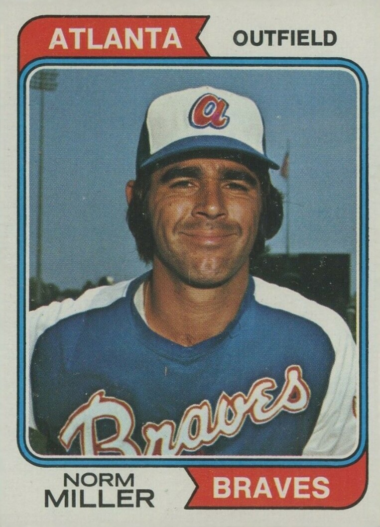 1974 Topps Norm Miller #439 Baseball Card