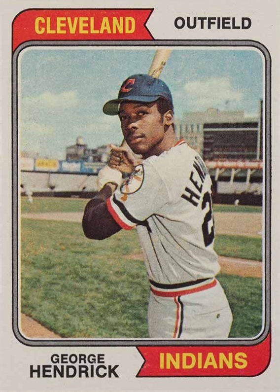 1974 Topps George Hendrick #303 Baseball Card