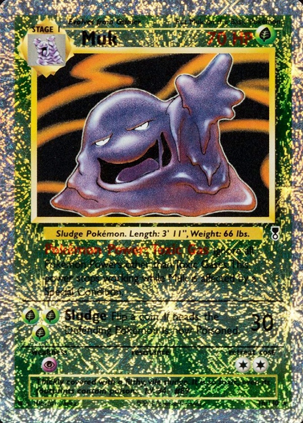 2002 Pokemon Legendary Collection  Muk-Reverse Foil #16 TCG Card