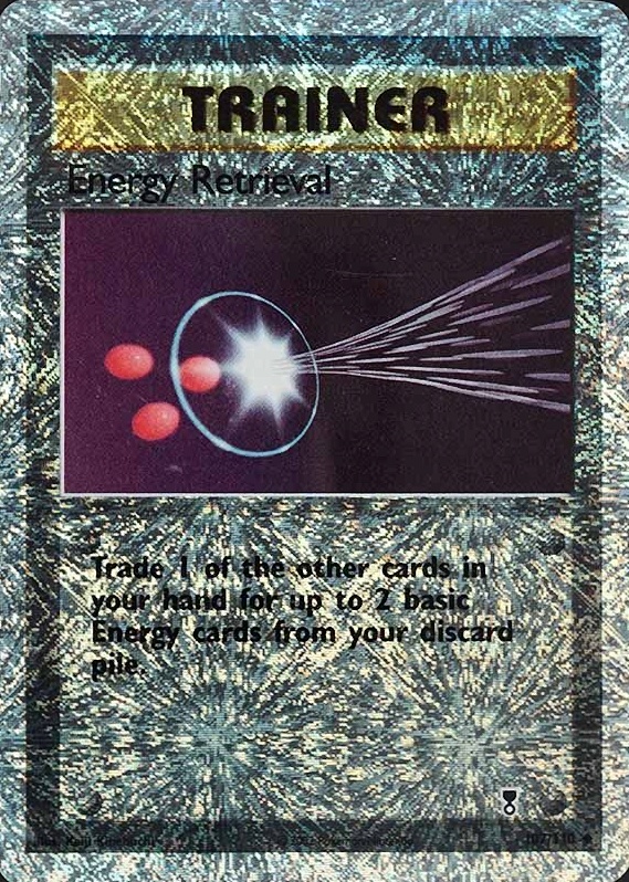 2002 Pokemon Legendary Collection  Energy Retrieval-Reverse Foil #107 TCG Card