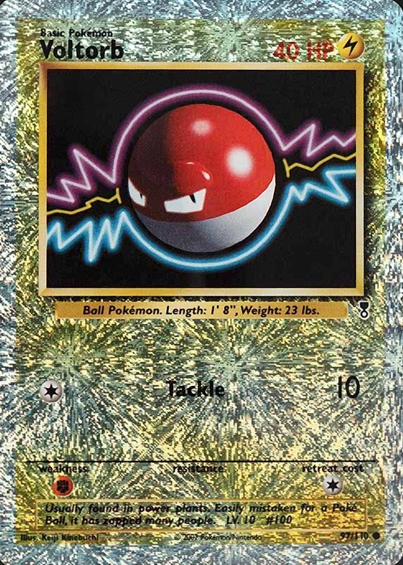 2002 Pokemon Legendary Collection  Voltorb-Reverse Foil #97 TCG Card
