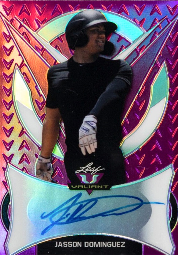 2019 Leaf Valiant Autographs  Jasson Dominguez #BAJD1 Baseball Card