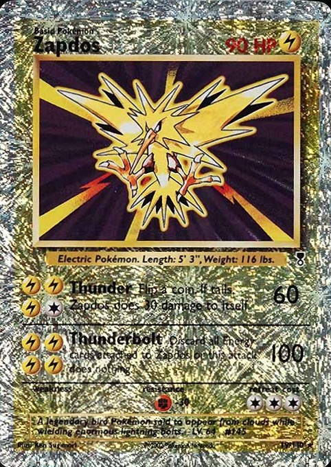 2002 Pokemon Legendary Collection  Zapdos-Reverse Foil #19 TCG Card