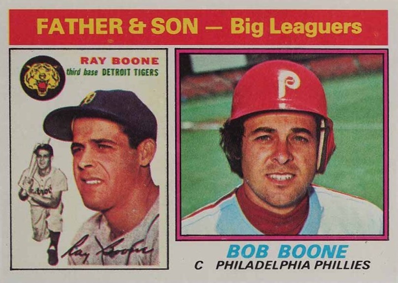 1976 Topps Father & Son Boone #67 Baseball Card
