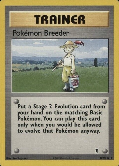 2002 Pokemon Legendary Collection  Pokemon Breeder #102 TCG Card