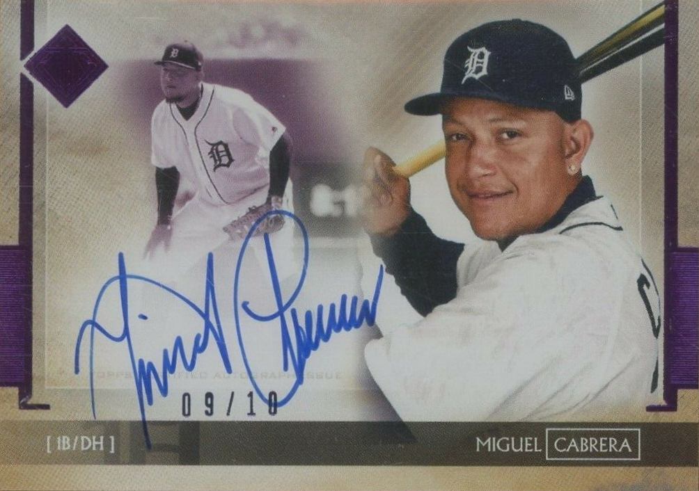 2020 Topps Transcendent Collection Autographs Miguel Cabrera #MC Baseball Card