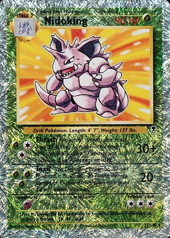 2002 Pokemon Legendary Collection  Nidoking-Reverse Foil #31 TCG Card