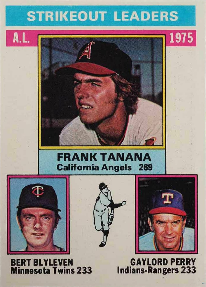 1976 Topps A.L. Strikeout Leaders #204 Baseball Card
