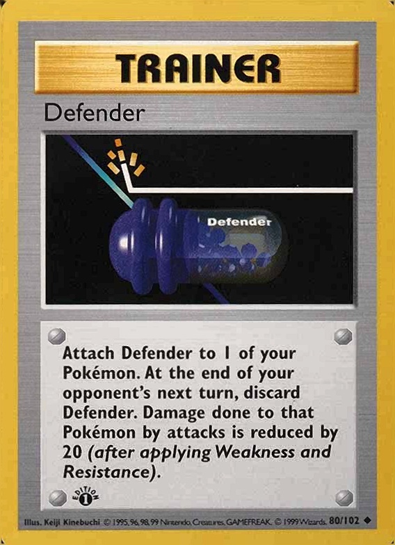 1999 Pokemon Game Defender #80 TCG Card