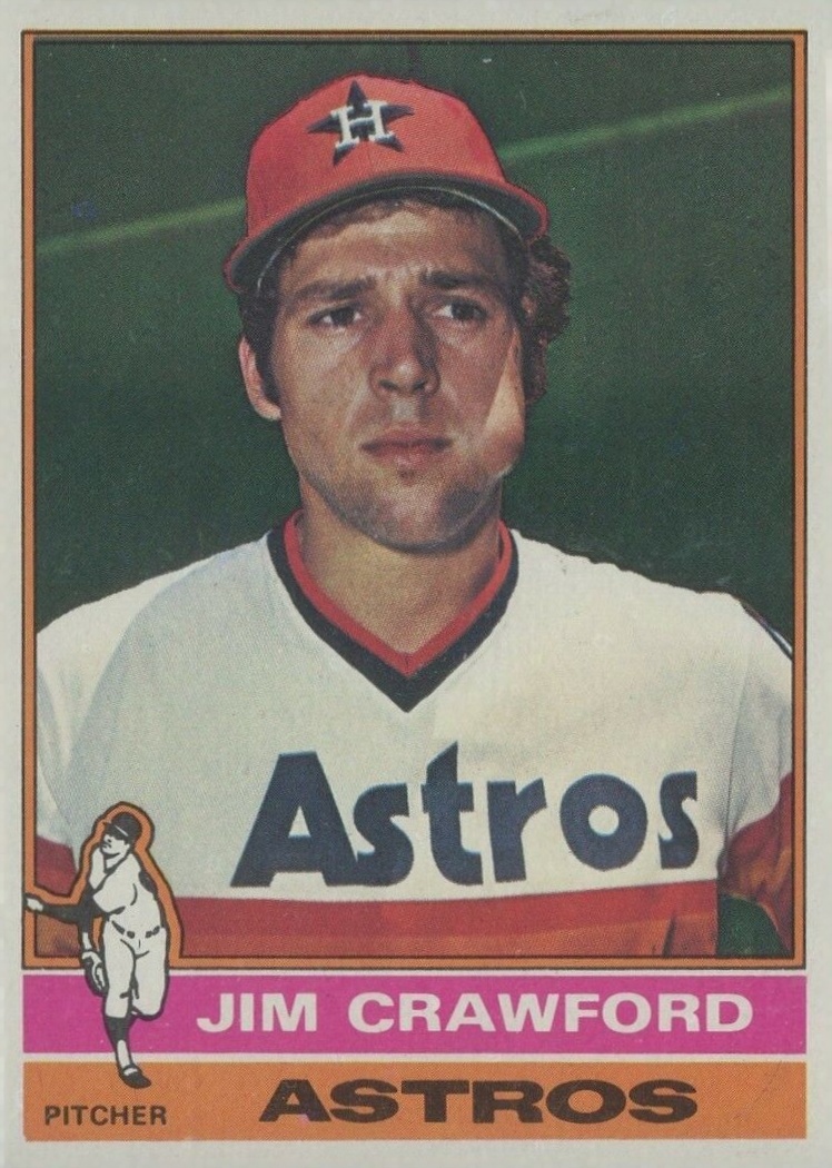 1976 Topps Jim Crawford #428 Baseball Card