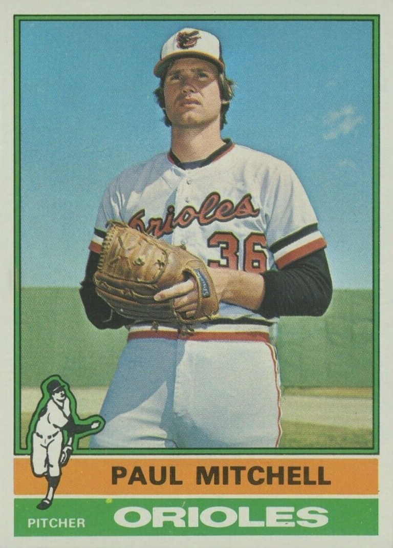 1976 Topps Paul Mitchell #393 Baseball Card