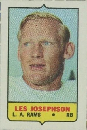 1969 Topps Four in One Single Les Josephson # Football Card