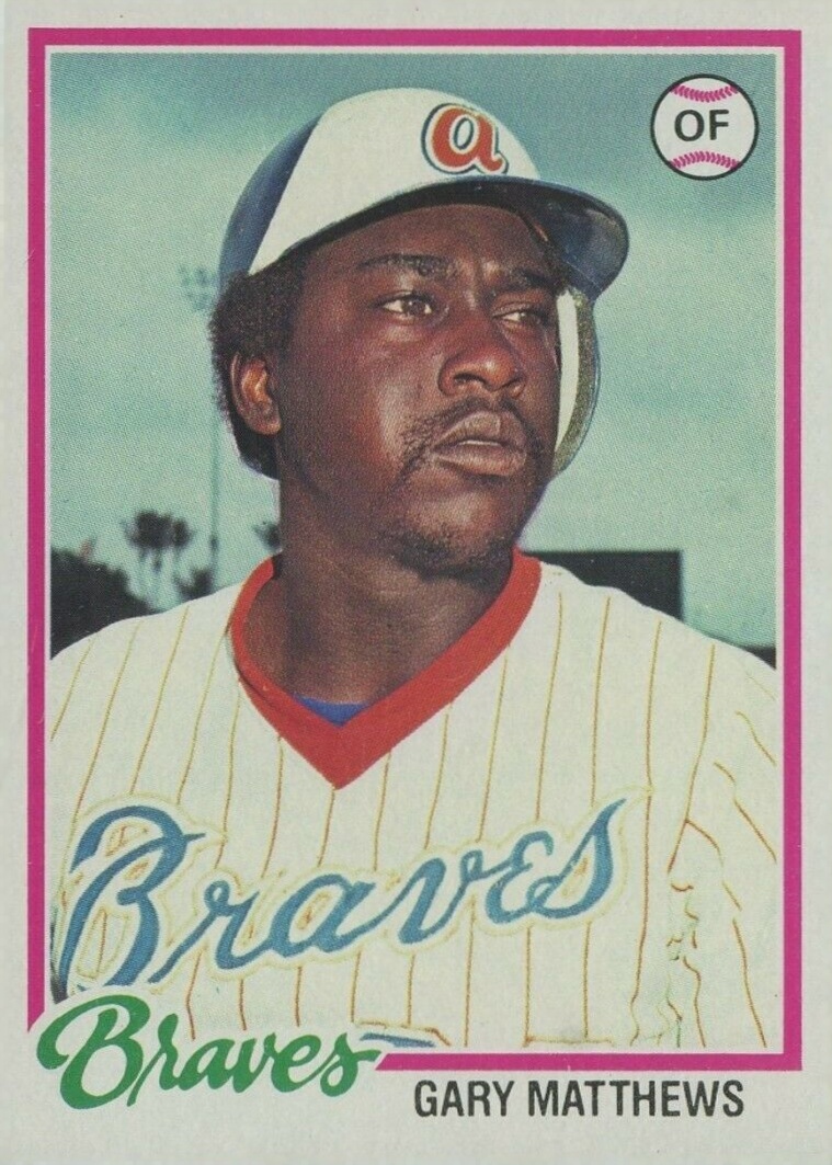 1978 Topps Gary Matthews #475 Baseball Card