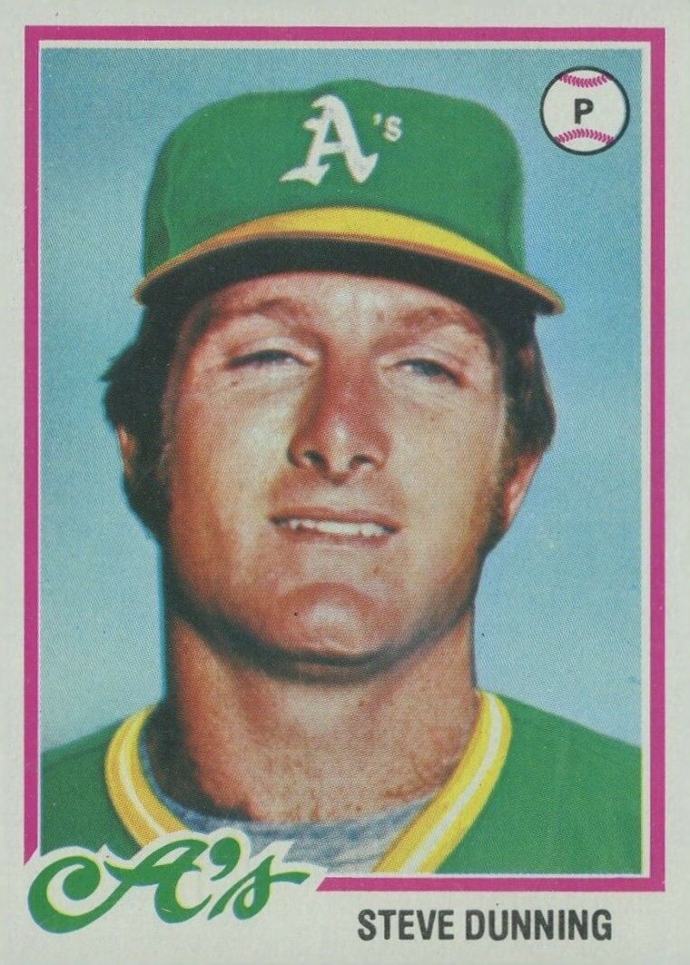 1978 Topps Steve Dunning #647 Baseball Card