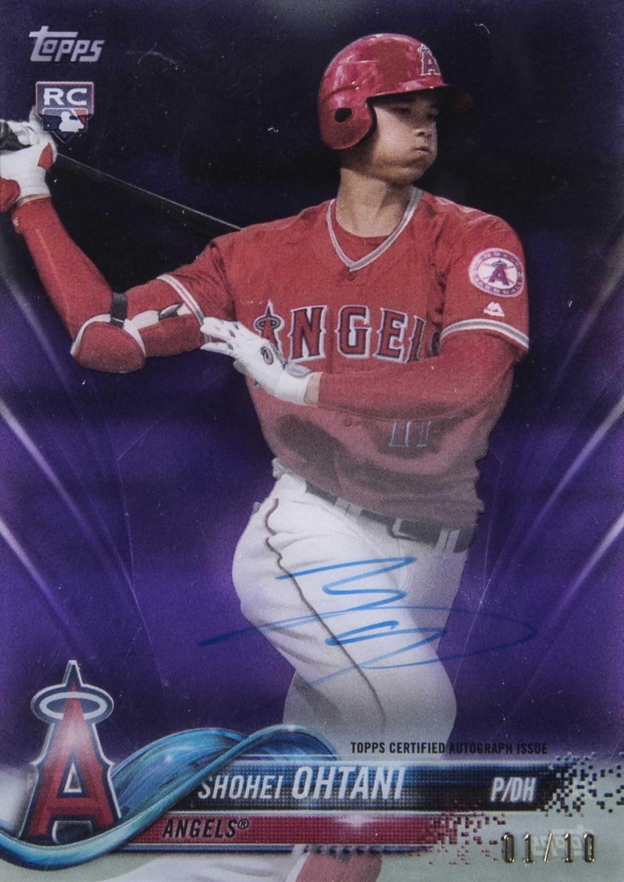 2018 Topps Clearly Authentic Shohei Ohtani #SO Baseball Card
