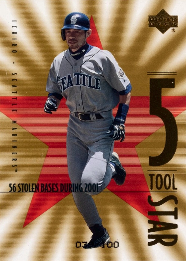 2001 Upper Deck Rookie Update R.O.Y. Bonus Ichiro #33 Baseball Card
