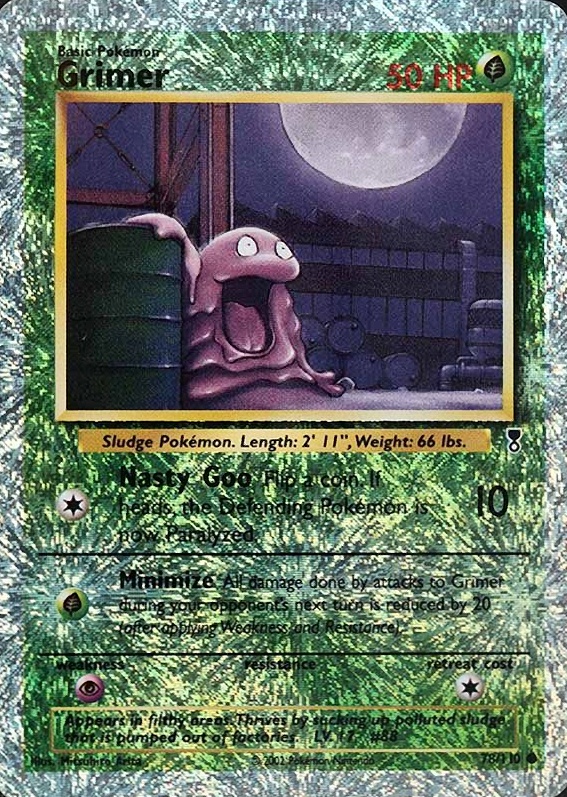 2002 Pokemon Legendary Collection  Grimer-Reverse Foil #78 TCG Card
