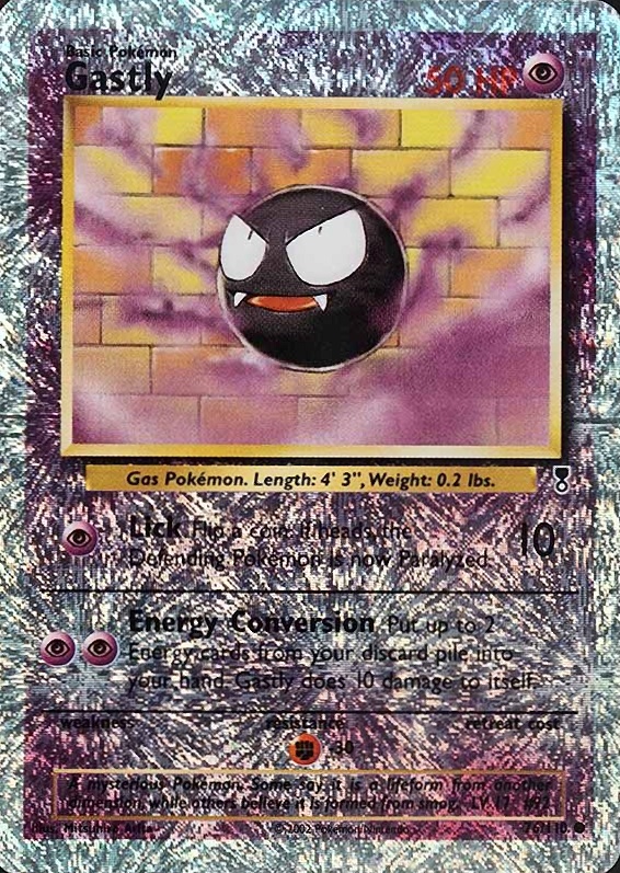 2002 Pokemon Legendary Collection  Gastly-Reverse Foil #76 TCG Card