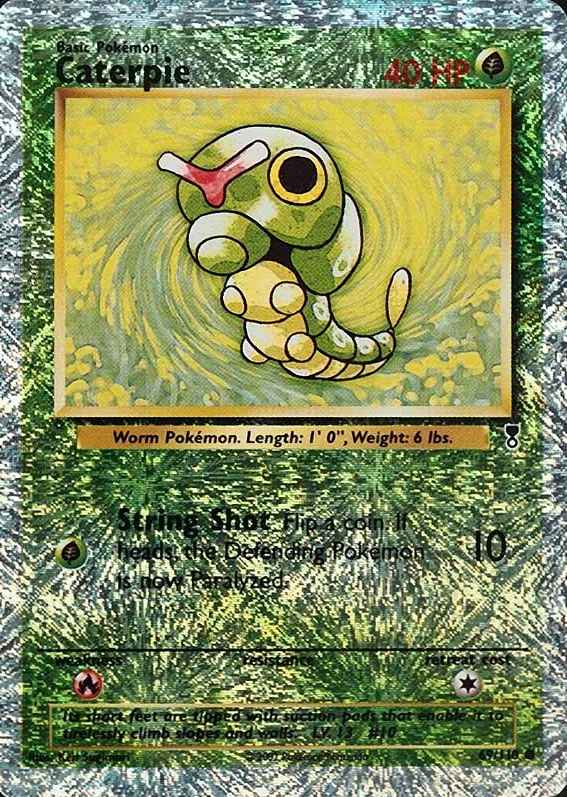 2002 Pokemon Legendary Collection  Caterpie-Reverse Foil #69 TCG Card