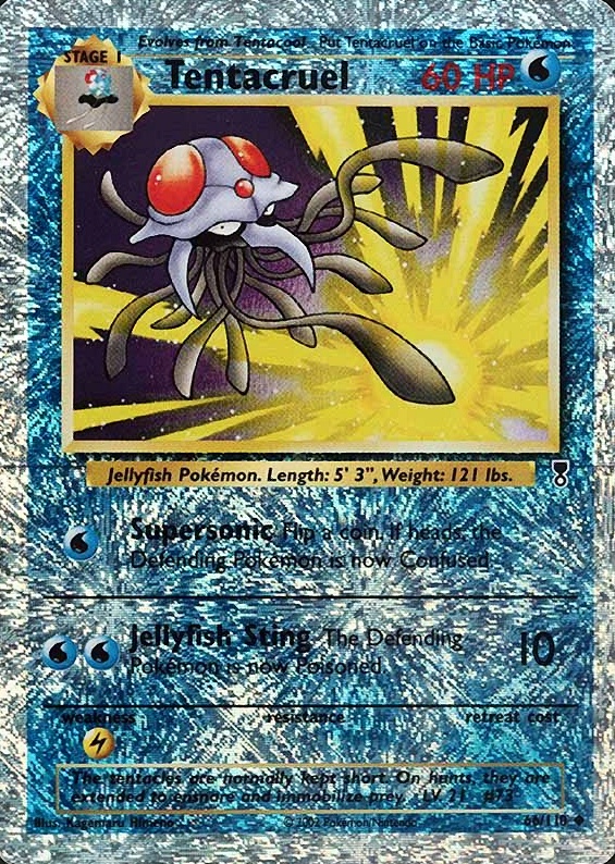 2002 Pokemon Legendary Collection  Tentacruel-Reverse Foil #66 TCG Card