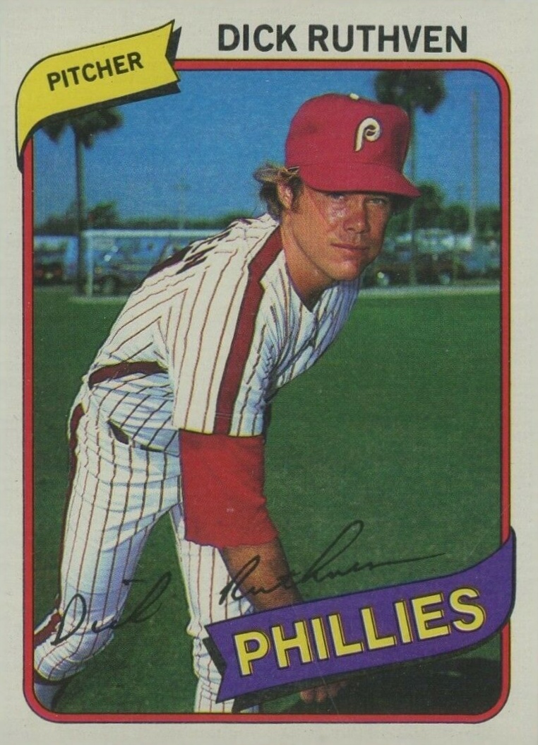 1980 Topps Dick Ruthven #136 Baseball Card