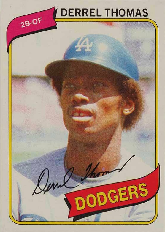 1980 Topps Derrel Thomas #23 Baseball Card