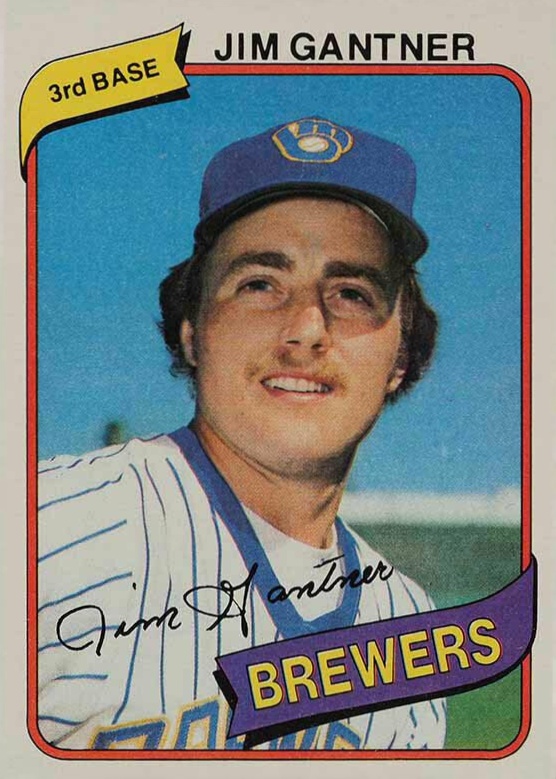 1980 Topps Jim Gantner #374 Baseball Card